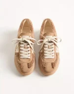 Valentino Upvillage Sneaker In Wool And Crust Leather - Image 5